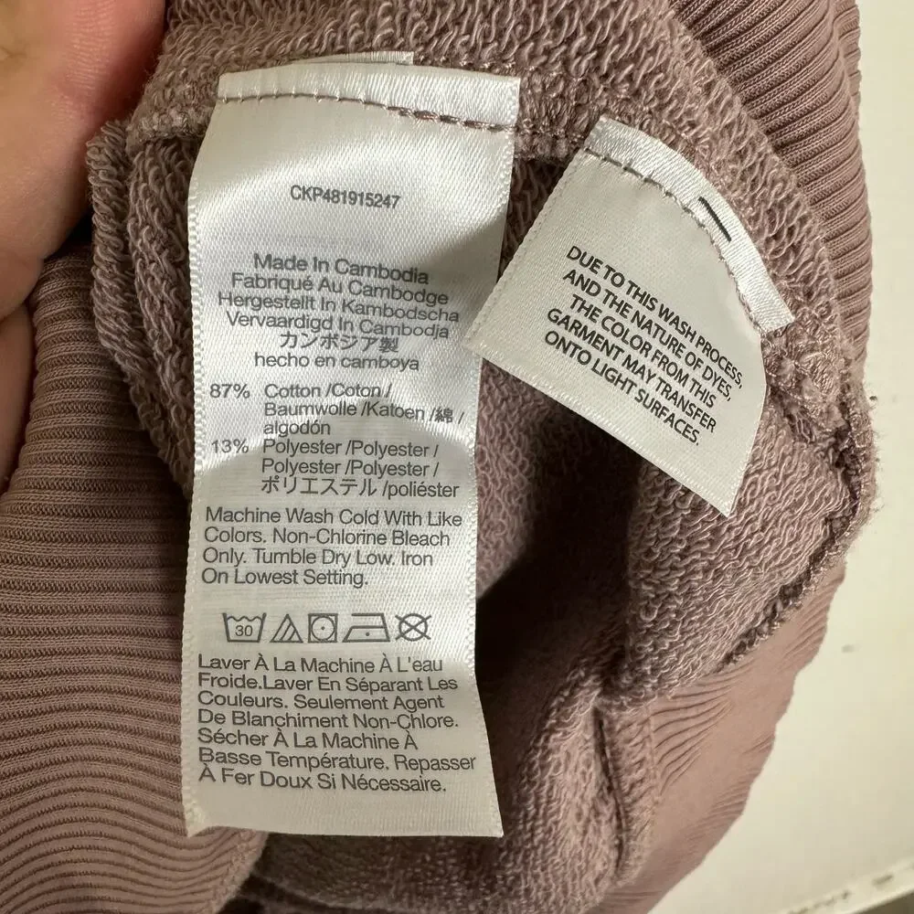 Madewell Relaxed Raglan Sleeve 365 Terry Ootoya Hoodie Sweatshirt US Women's S - Picture 5 of 7